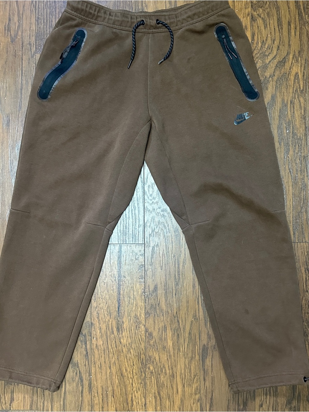 Nike tech brown fleece joggers men’s large